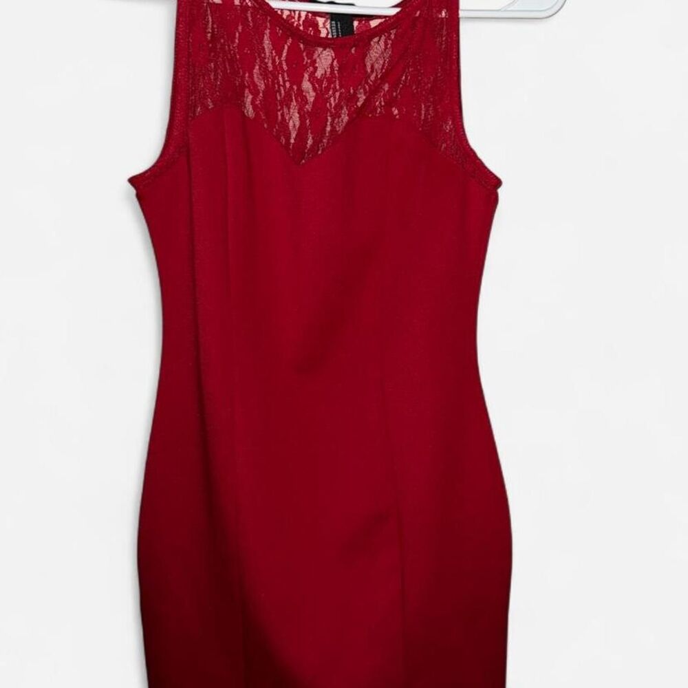 Forever-21 Women's Red Mini Dress